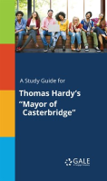 A_Study_Guide_For_Thomas_Hardy_s__Mayor_Of_Casterbridge_
