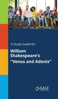 A_Study_Guide_For_William_Shakespeare_s__Venus_And_Adonis_